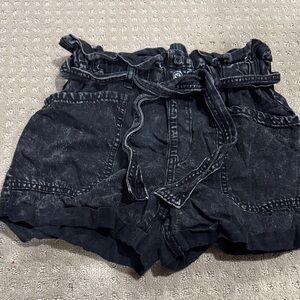 RSQ High Waist Black Denim Shorts